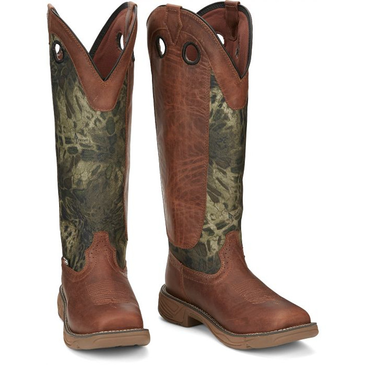 JUSTIN-MEN'S RUSH STRIKE 17" SNAKE RESISTING BOOTS IN RUSSET