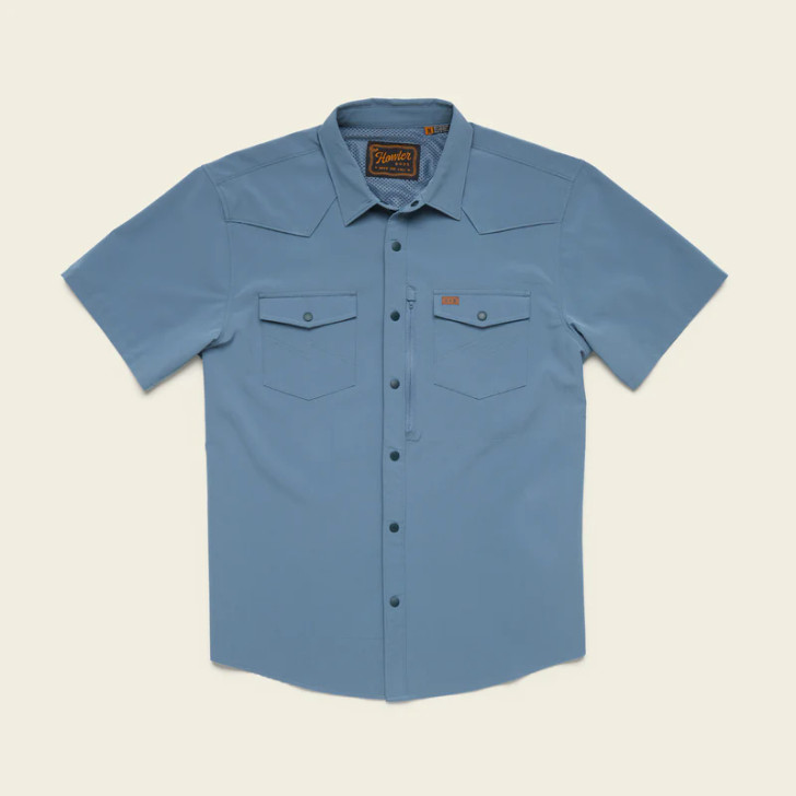 HOWLER BROTHERS- MEN'S EMERGER TECH SHIRT IN BERGES BLUE