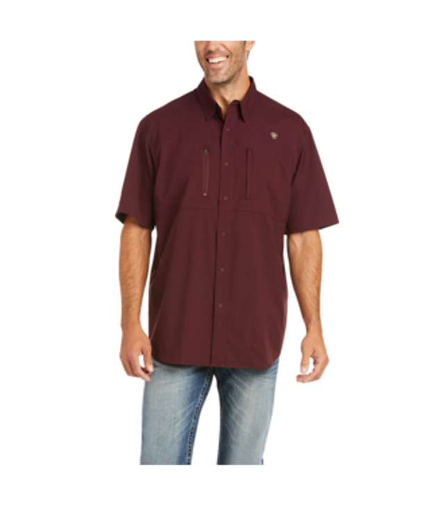 ARIAT- MEN'S VENTTEK CLASSIC FIT SHIRT IN MALBEC