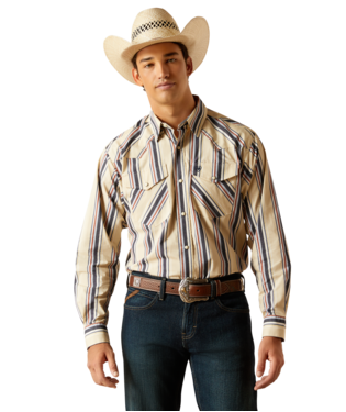 ARIAT- MEN'S PHILLIP CLASSIC FIT SHIRT IN BEIGE