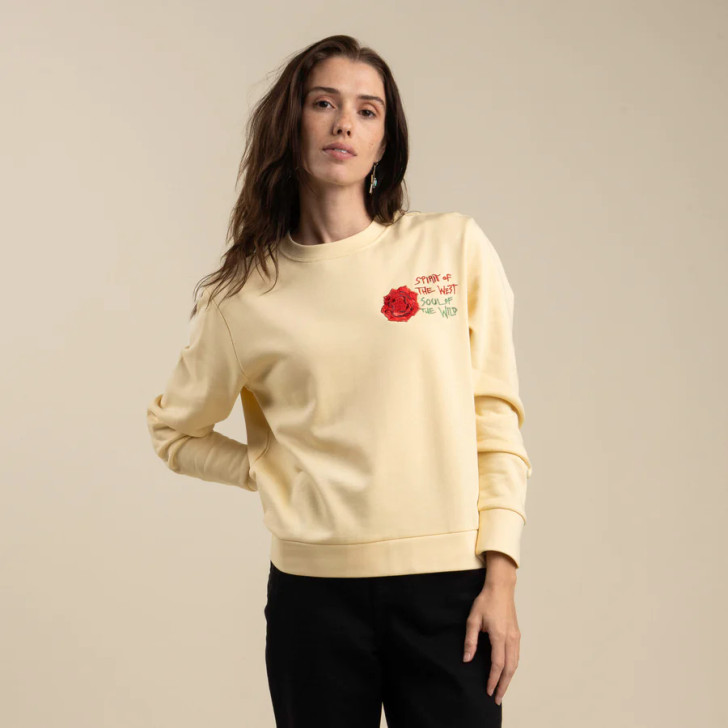 SENDERO PROVISIONS CO.- WOMEN'S FRIDA DROP SHOULDER SWEATSHIRT IN CREAM