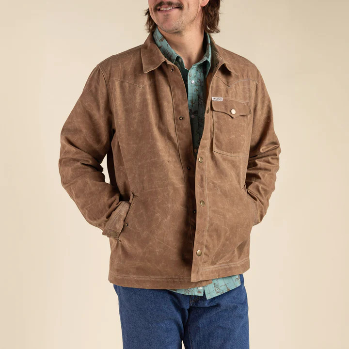 SENDERO PROVISIONS CO.- MEN'S RANCHO WAXED JACKET IN MOENKOPI