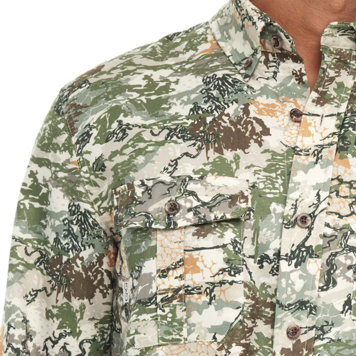 GAME GUARD- MEN'S DIGITAL FLANNEL SHIRT IN CAMO