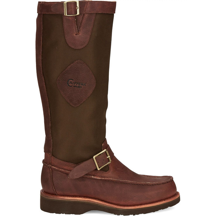 CHIPPEWA - MEN'S CUTTER 17" BACK ZIP SNAKE BOOTS IN GOAKY (BROWN)