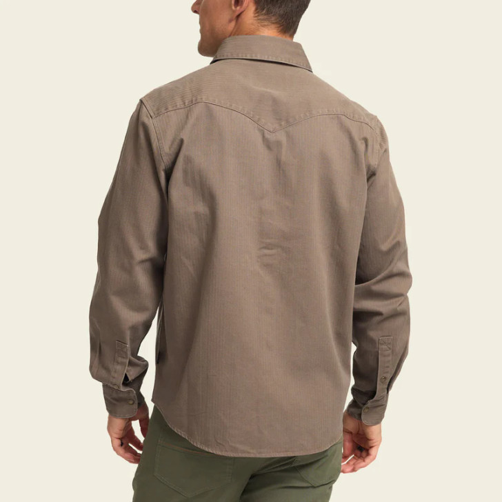 HOWLER BROTHERS - SAWHORSE WORK SHIRT IN TAUPE