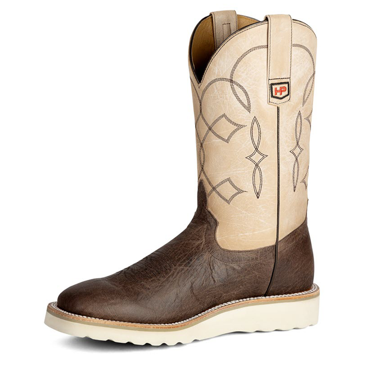 HORSE POWER - MEN'S CHOCOLATE DISTRESSED BISON BOOTS