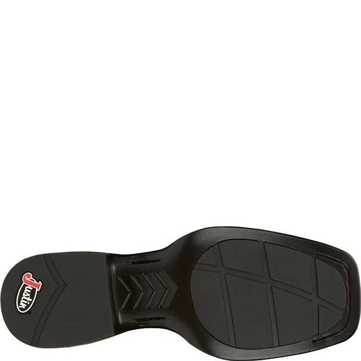 JUSTIN - MEN'S 11" ROSEWELL SMOOTH OSTRICH IN BRANDY BROWN