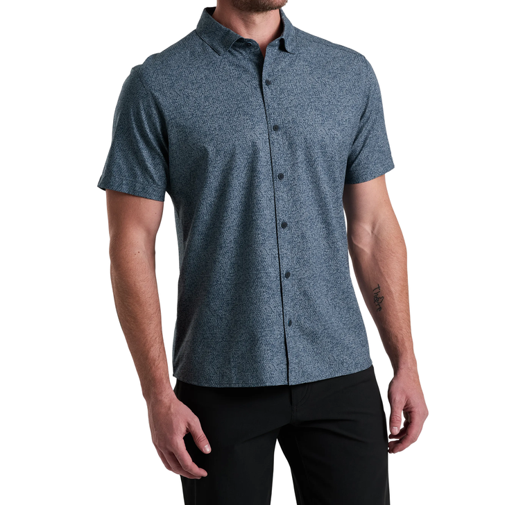 KUHL - MEN'S BREEZE SHORT SLEEVE SHIRT IN BLUE GRAVEL
