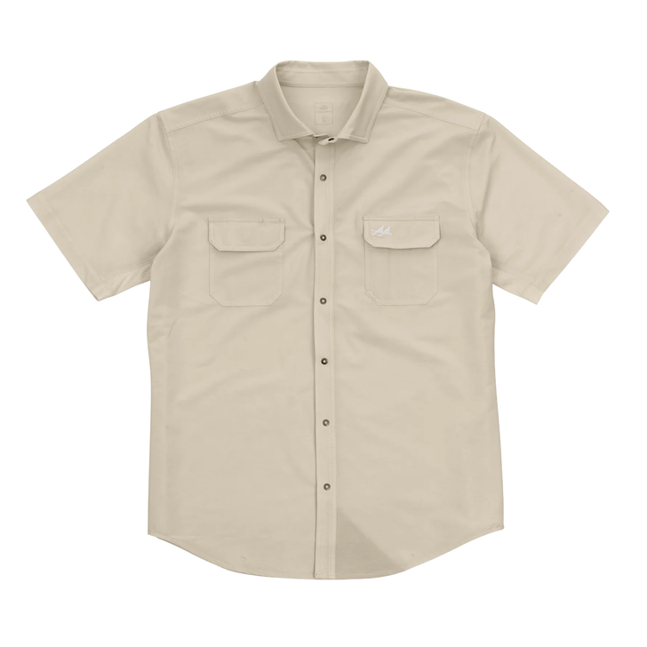 TWO DOVE - MEN'S RIO ULTIMATE OUTDOOR BLEND SHORT SLEEVE SHIRT IN TAN