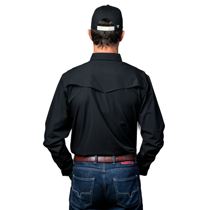 FERRELL - MEN'S CORE LONG SLEEVE SNAP SHIRT IN BLACK