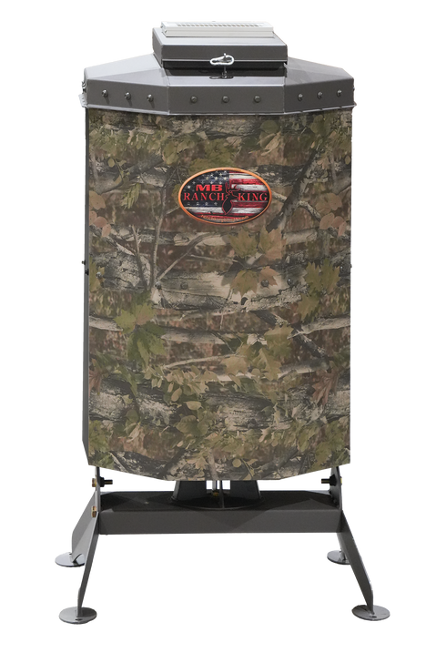 MB RANCH KING - 100 LB TEXAS AVENGER SMALL PELLET FISH FEEDER