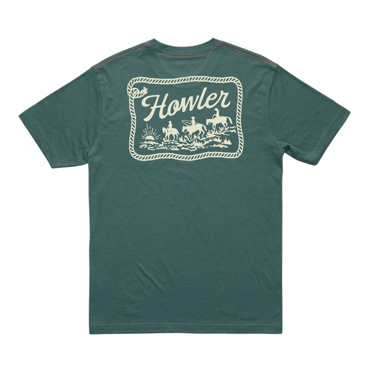 HOWLER BROTHERS - HOWLER POSSE T-SHIRT IN FERN GREEN