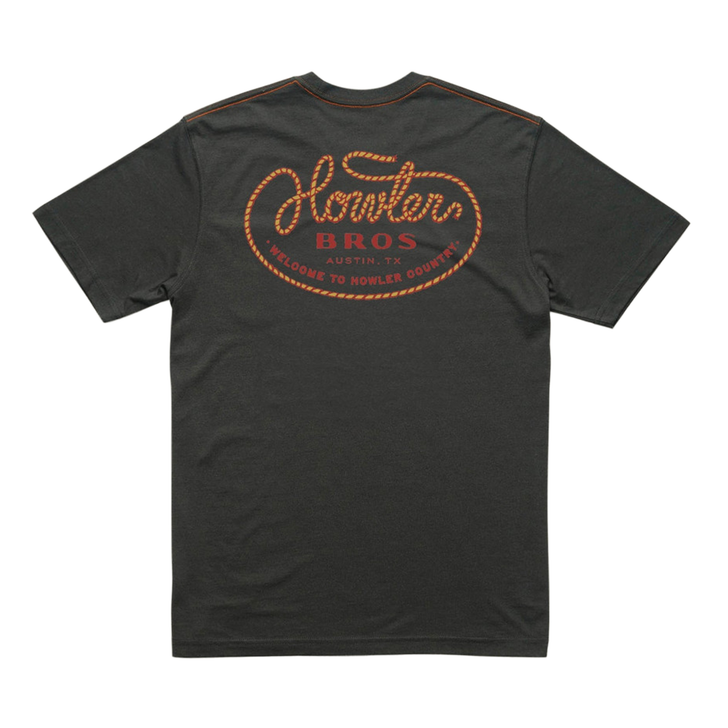 HOWLER BROTHERS - MEN'S HOWLER LASSO T-SHIRT IN ANTIQUE BLACK