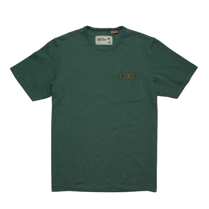 HOWLER BROTHERS - MEN'S SPECTRUM POCKET TEE IN FERN GREEN