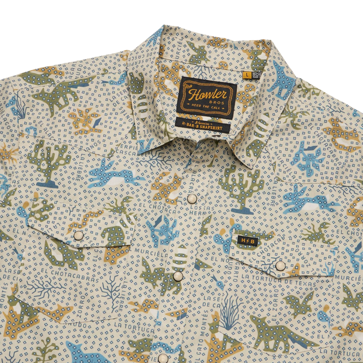 HOWLER BROTHERS - MEN'S H BAR B SNAPSHIRT IN ECOSISTEMA: SAND