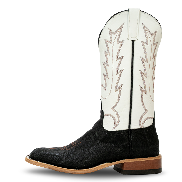 ANDERSON BEAN - MEN'S BLACK ELEPHANT WHITE GLOVE BOOTS