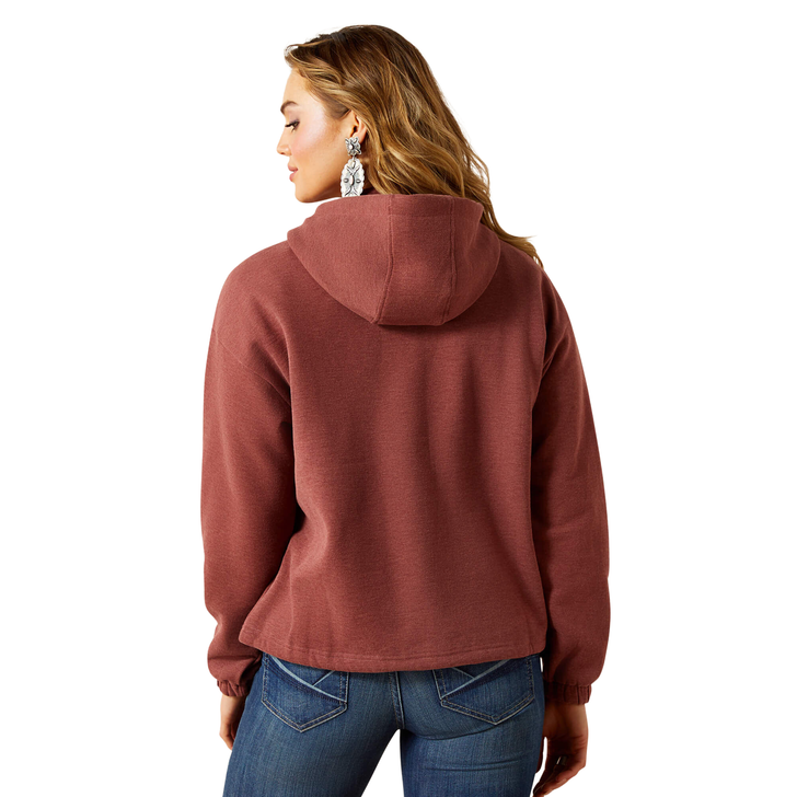 ARIAT - WOMEN'S ESSENTIAL HOODIE IN BURNT RUSSET