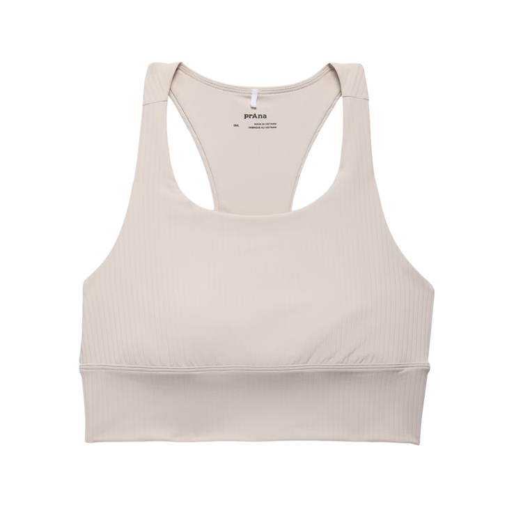 PRANA - WOMEN'S LUXARA RIB RACERBACK BRALETTE IN ALMOND