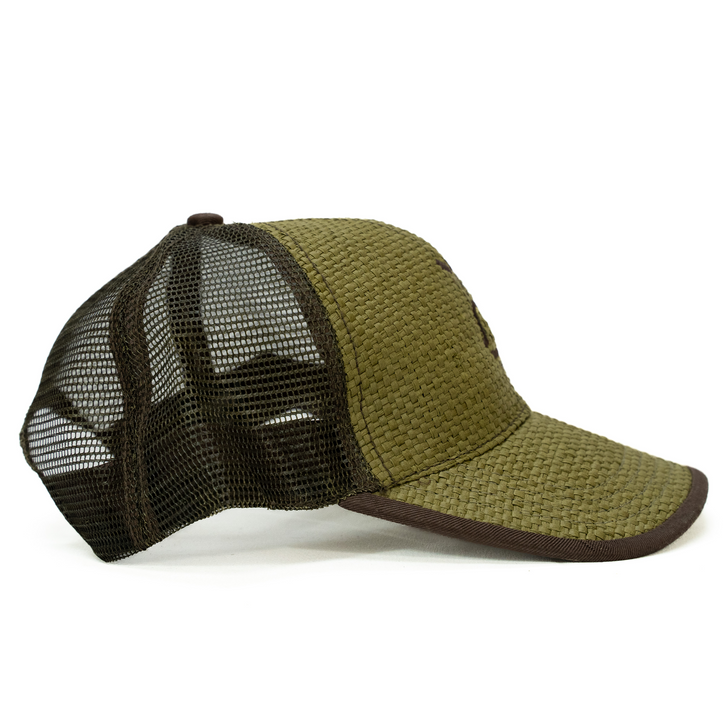 Y-BELL RANCH SUPPLY - Y-BELL LOGO STRAW HAT IN GREEN