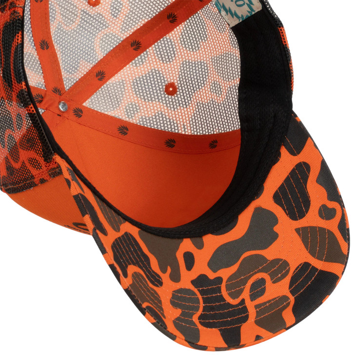 SENDERO PROVISIONS - STRUCTURED LOGO HAT IN ORANGE CAMO