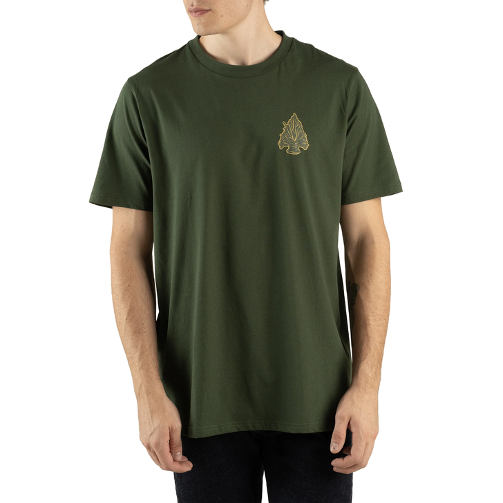 SENDERO PROVISIONS - MEN'S SENDEROHEAD T-SHIRT IN ARMY GREEN