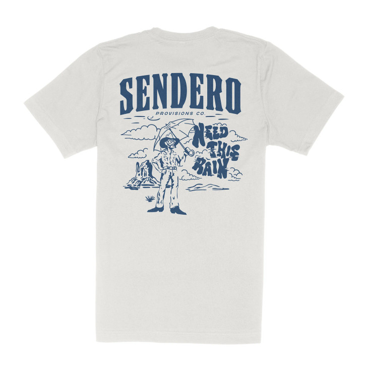 SENDERO PROVISIONS - MEN'S NEED THIS RAIN T-SHIRT IN VINTAGE WHITE