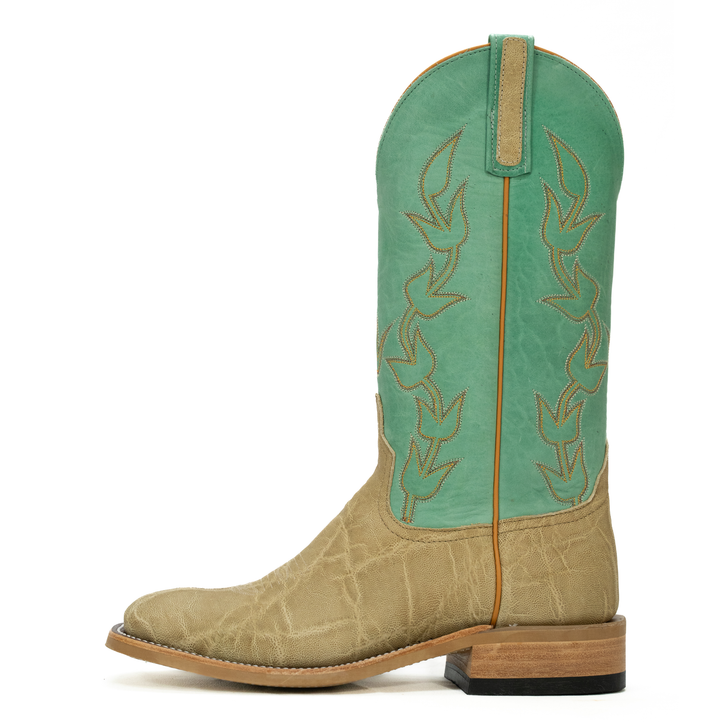 ANDERSON BEAN - MEN'S UMBER BRUCIATO ELEPHANT GREEN SUPER OIL BOOTS