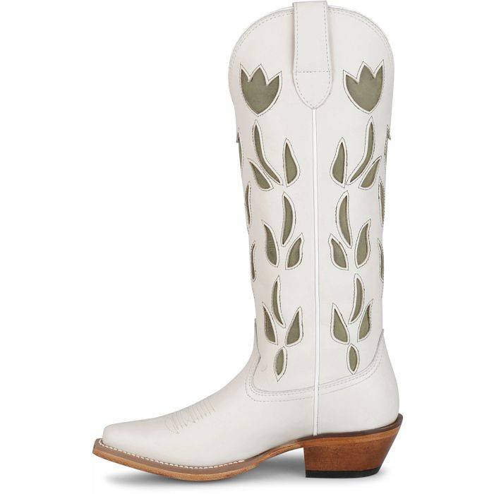 JUSTIN - WOMEN'S MAY 15" WESTERN BOOTS IN VINTAGE WHITE