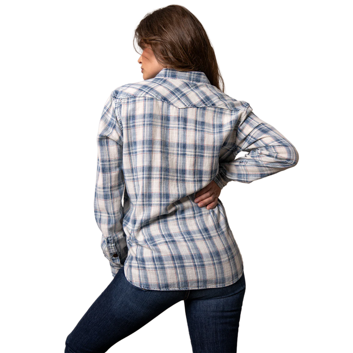 KIMES RANCH - WOMEN'S GWEN LONG SLEEVE SHIRT IN PRISTINE