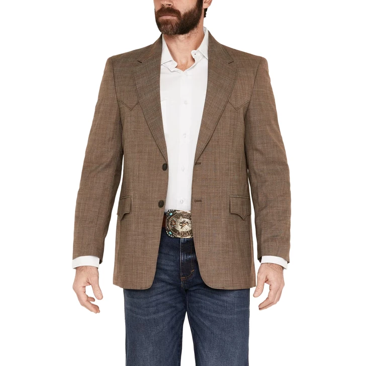 CIRCLE S - MEN'S PLANO SPORTS COAT IN DARK TRUFFLE