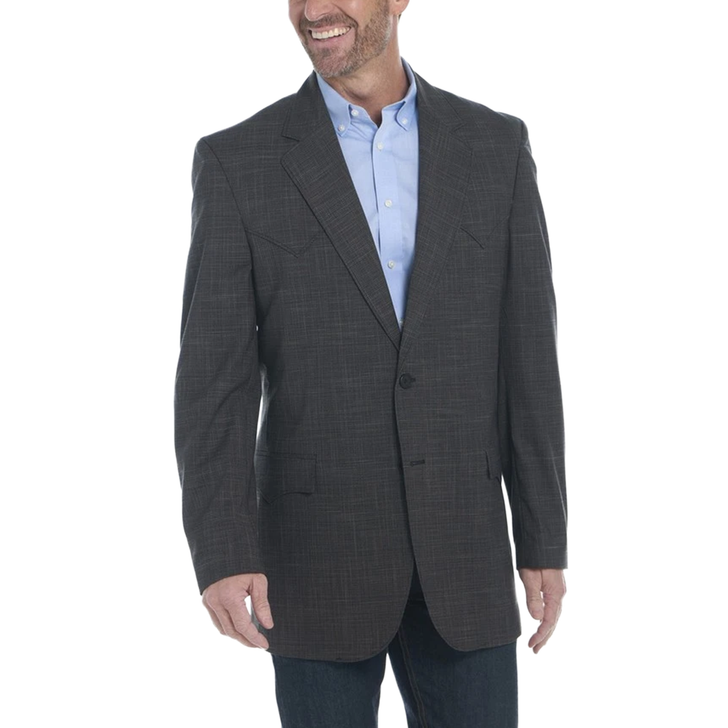 CIRCLE S - MEN'S LUBBOCK SPORTS COAT IN CARBON BLACK