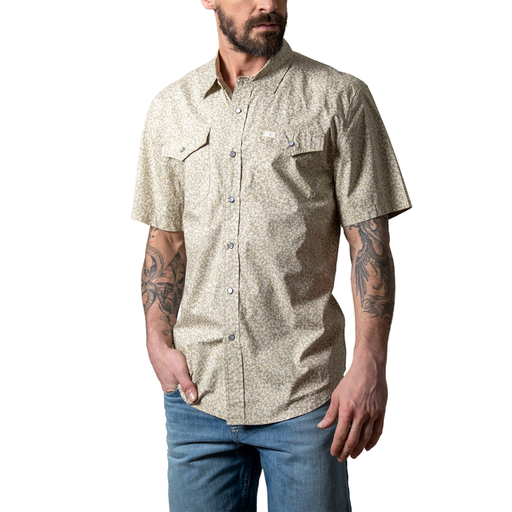 KIMES RANCH - MEN'S BASCOM SHORT SLEEVE SHIRT IN SAGE