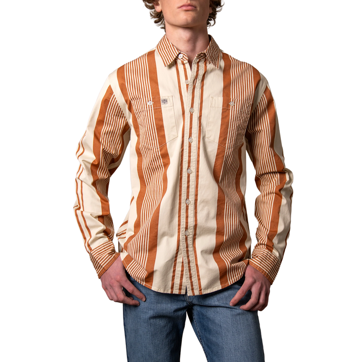 KIMES RANCH - MEN'S REDDY LONG SLEEVE SHIRT IN BRAN
