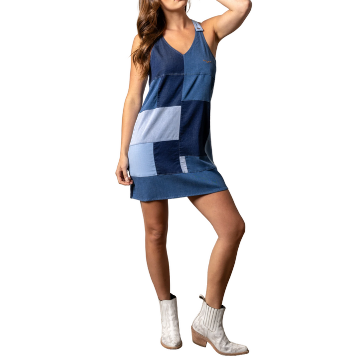 KIMES RANCH - WOMEN'S DOTTIE DENIM DRESS IN INDIGO
