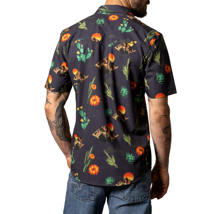 KIMES RANCH - MEN'S BERRY SHORT SLEEVE SHIRT IN BLACK