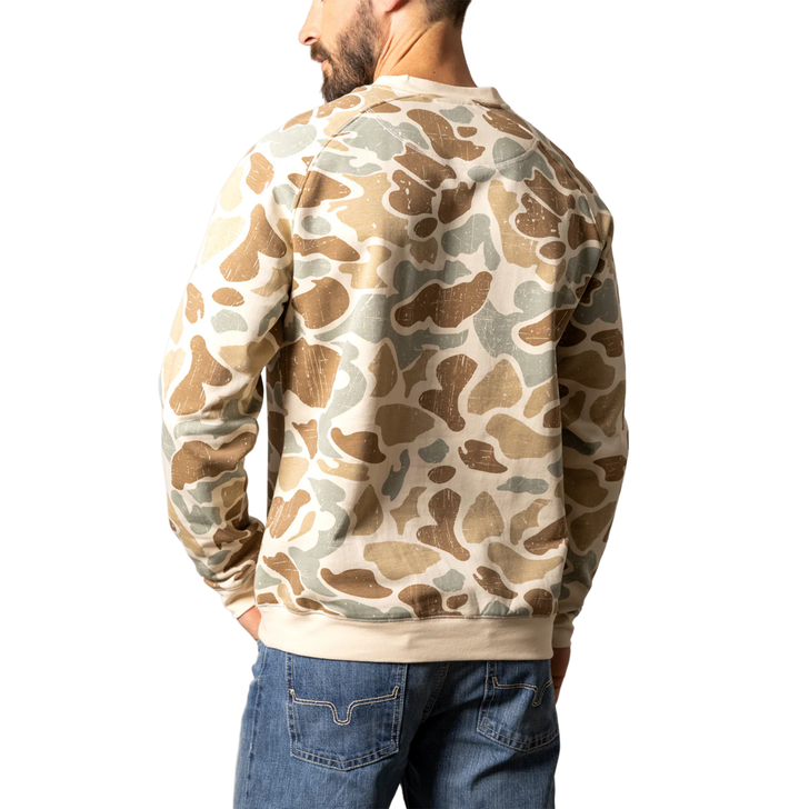 KIMES RANCH - MEN'S REEVES PULLOVER IN DESERT CAMO