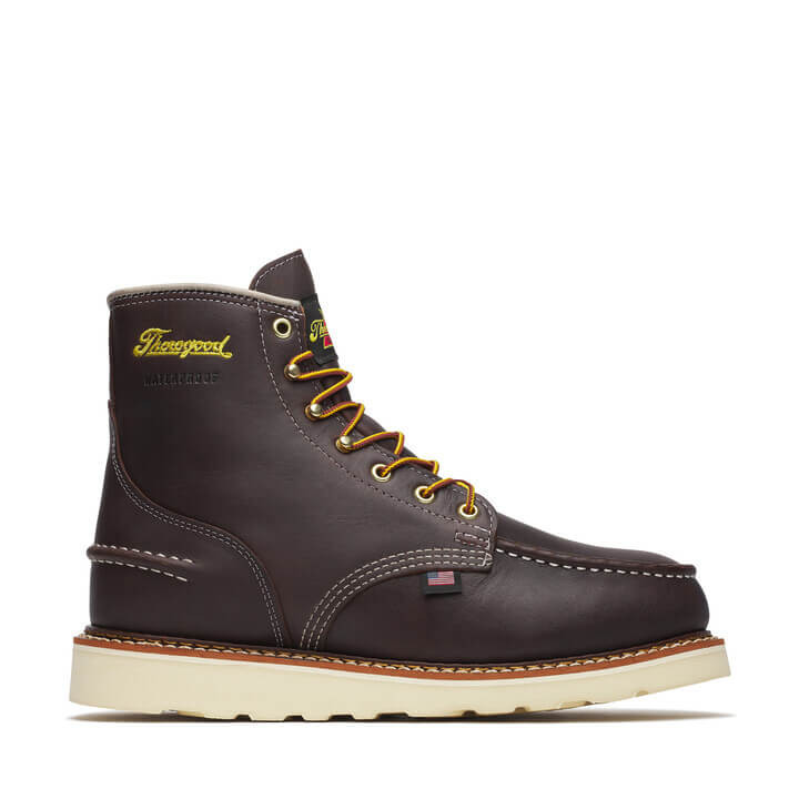 THOROGOOD - MEN'S 1957 SERIES WATERPROOF 6″ BRIAR PITSTOP MOC TOE MAXWEAR WEDGE BOOTS