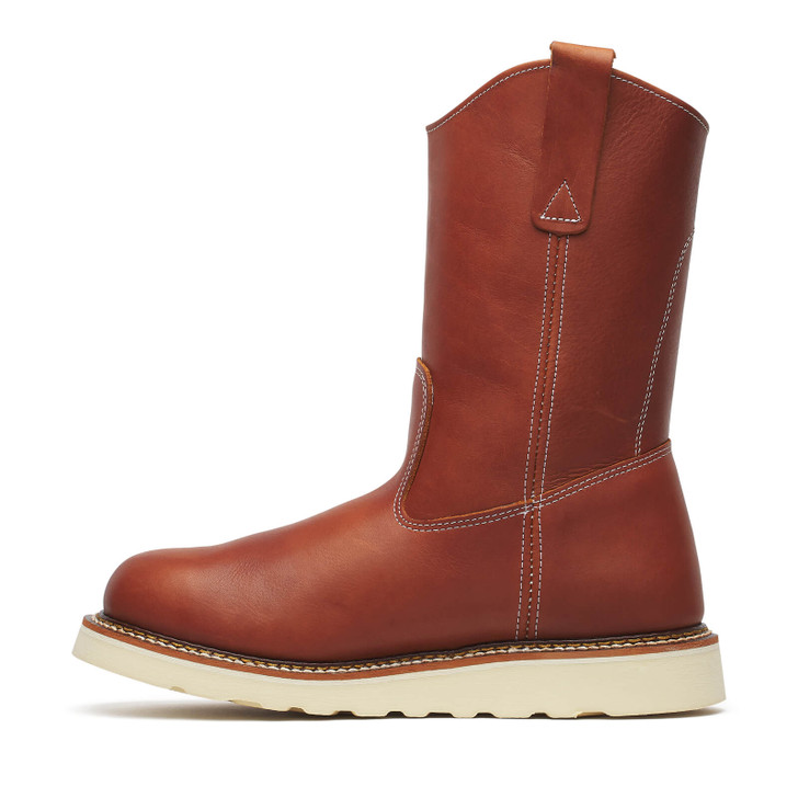 THOROGOOD - MEN'S AMERICAN HERITAGE 11″ TOBACCO PULL-ON WELLINGTON MAXWEAR WEDGE BOOTS