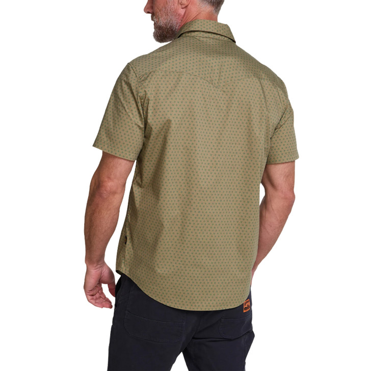 HOWLER BROTHERS - MEN'S H BAR B SHORT SLEEVE SNAPSHIRT IN LOCKHART FLORAL OLIVE