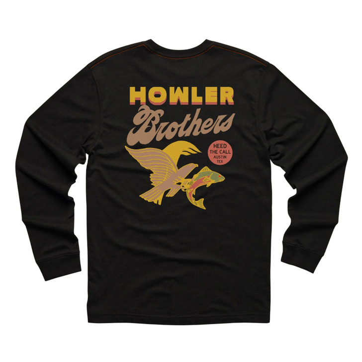 HOWLER BROTHERS - MEN'S OSPREY PREY LONGSLEEVE COTTON T-SHIRT