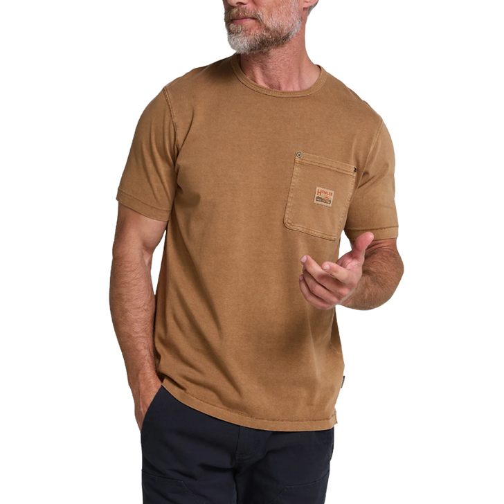 HOWLER BROTHERS - MEN'S HB TRADE T-SHIRT IN DUCK BROWN