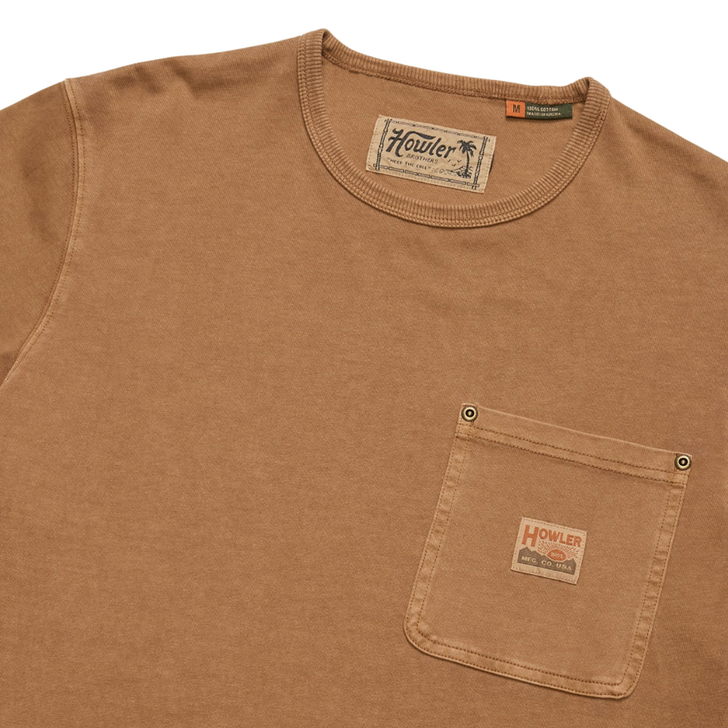 HOWLER BROTHERS - MEN'S HB TRADE T-SHIRT IN DUCK BROWN