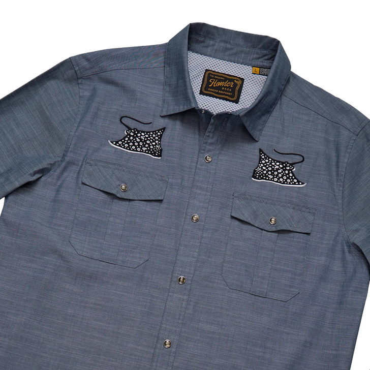 HOWLER BROTHERS - MEN'S GAUCHO SNAPSHIRT IN PATROLLING RAYS