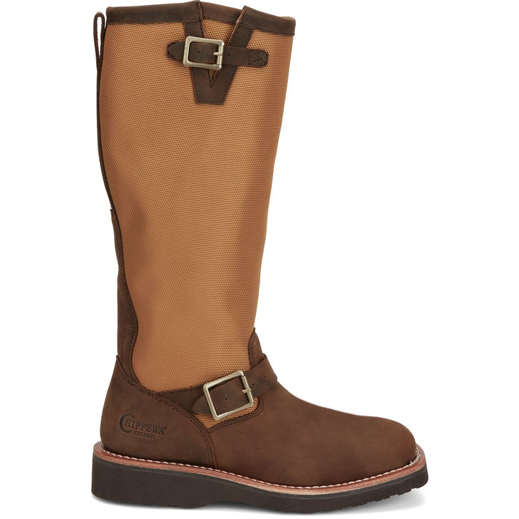 CHIPPEWA - WOMEN'S COTTONWOOD 15" SNAKE BOOTS IN HICKORY BROWN