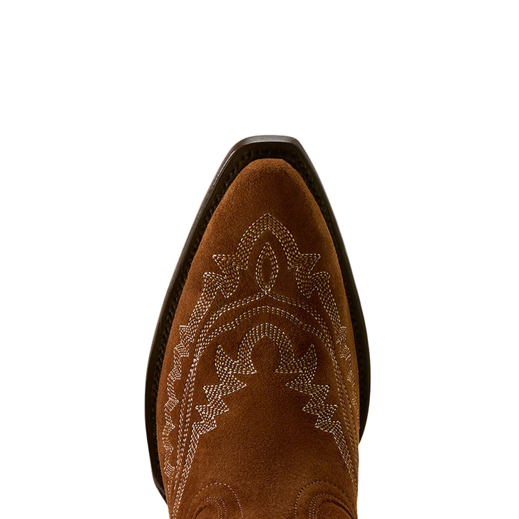 ARIAT - WOMEN'S CASANOVA X TOE WESTERN BOOTS IN OILED TAN SUEDE