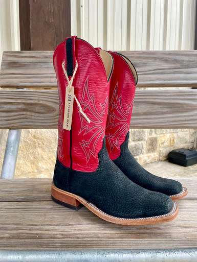 ANDERSON BEAN - MEN'S BLACK CARPINCHO TRISTAN KIDSKIN BOOTS - Y