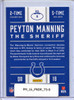 Peyton Manning 2016 Donruss, Tribute #8