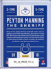 Peyton Manning 2016 Donruss, Tribute #11