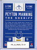 Peyton Manning 2016 Donruss, Tribute #14