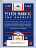 Peyton Manning 2016 Donruss, Tribute #17